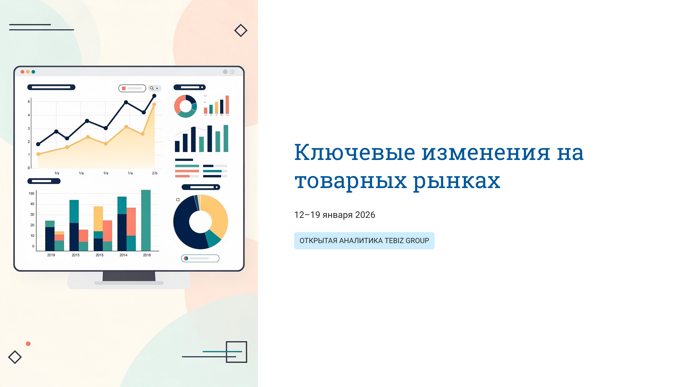 Ключевые изменения на товарных рынках. 12–19 января 2026